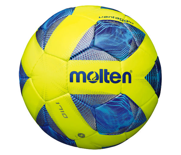 Molten MLTF5U1710-K19Y Size 5 UEFA 19 Hand Sewn Pu Pvc  Butyl Bladder Football  - Yellow - Zoom Image