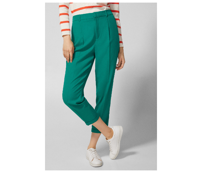 Springfield 683595326 Size 42 Cotton Pant for Women - Green - Zoom Image 1