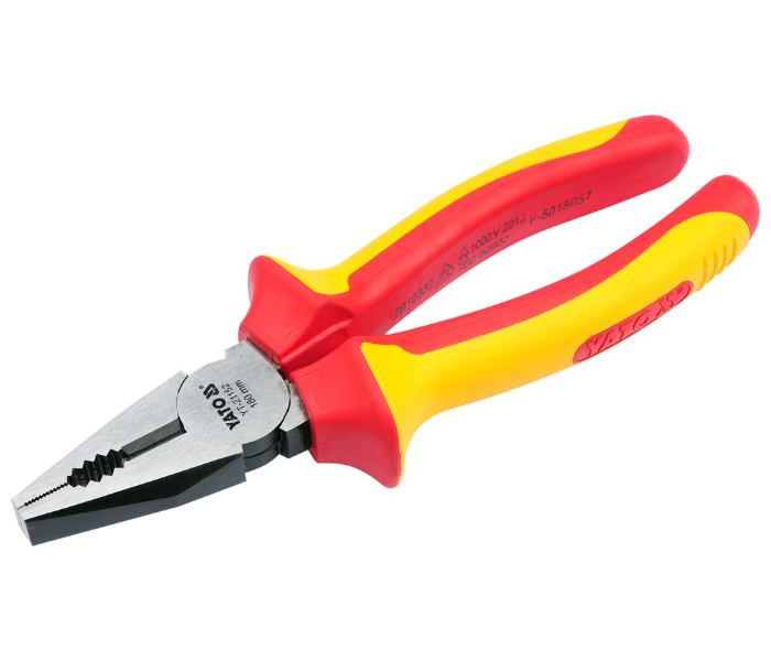 Yato YT-21152 7 Inch Cr-V Steel Insulated Combination Plier - Yellow and Red - Zoom Image 2