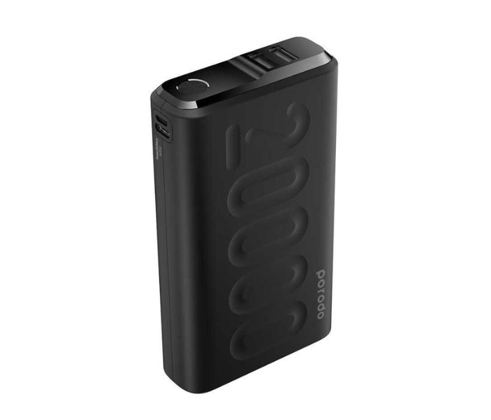 Porodo PD-2093-BK Portable 20000mAh 20W Quick Charge 3.0 with Touch Sensor Power Button and LED Digital Display Powerbank- Black - Zoom Image 3