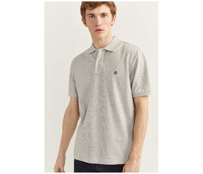 Springfield 855102243 Large Basic Polo Shirt for Men - Grey - Zoom Image 1