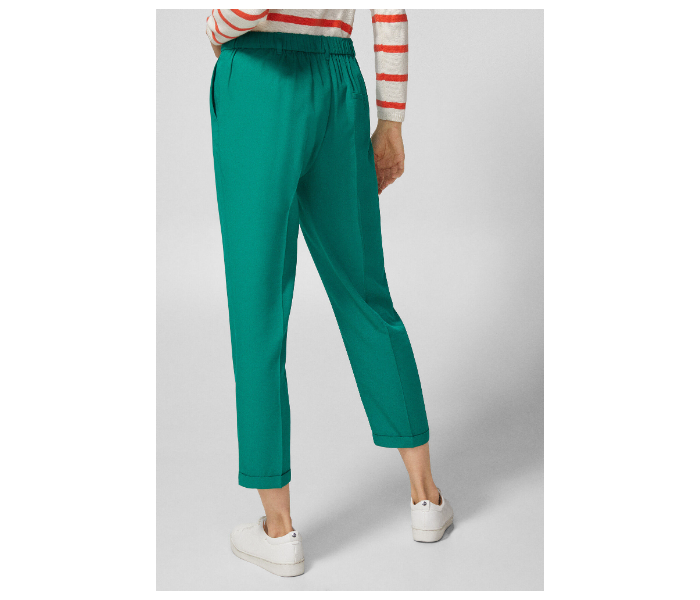 Springfield 683595326 Size 38 Cotton Pant for Women - Green - Zoom Image 3