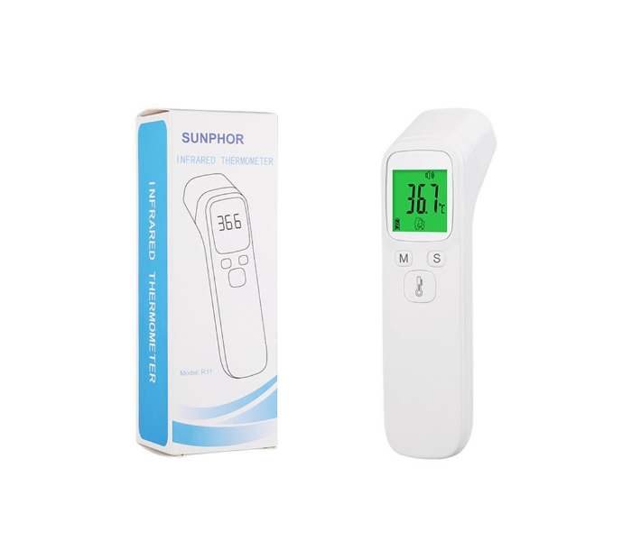 IR R11 Non Contact Infrared Thermometer With Digital LCD Display -White - Zoom Image 4