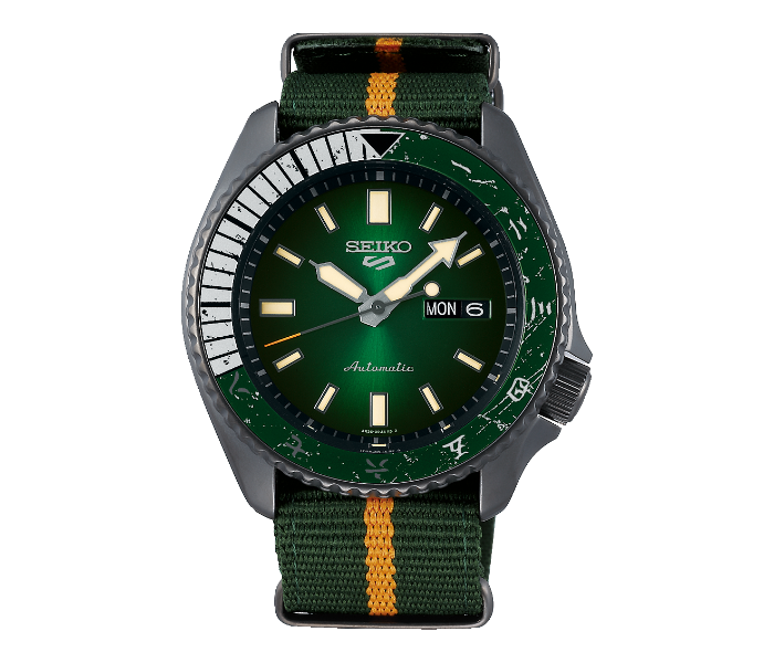 Seiko SRPF73K1 5 Sports Automatic Stainless Steel Watch for Men - Dark Green - Zoom Image