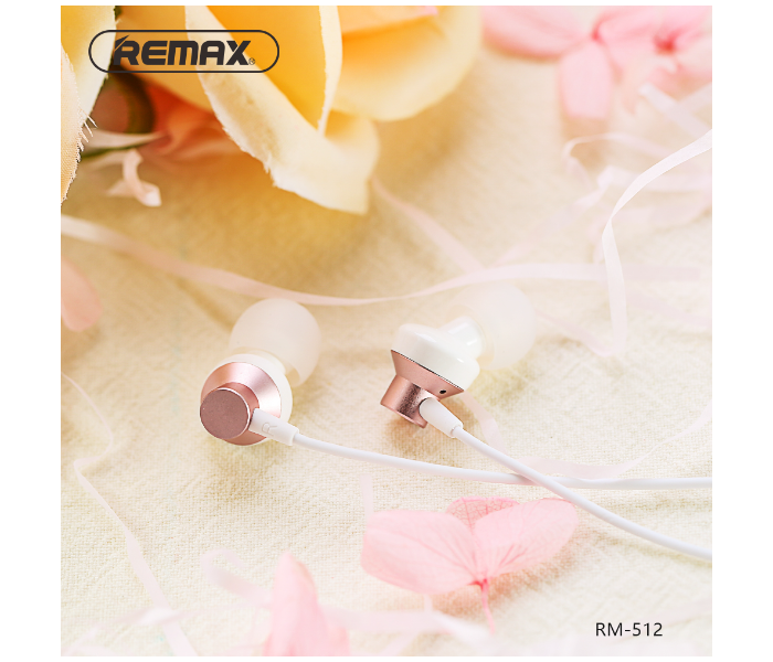 Remax RM-512 Heavy Bass Wired Music Headset - Pink - Zoom Image 2