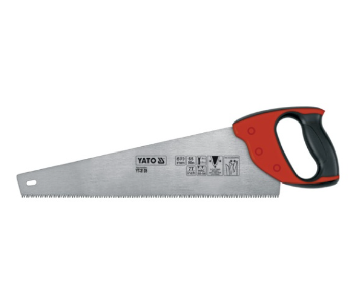 Yato YT-3103 500mm Hand Saw - Black and Red - Zoom Image 1