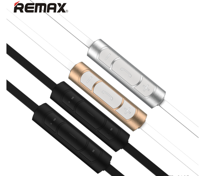 Remax RM-610D Super Bass Wired Earphone - Gold - Zoom Image 2