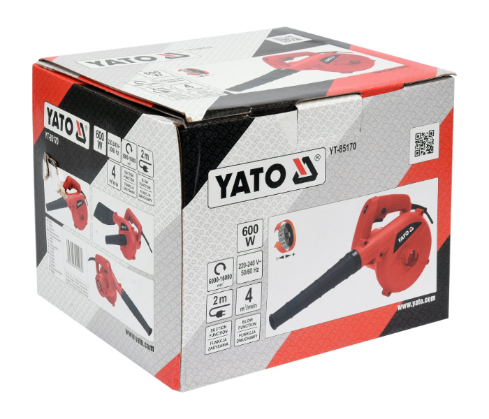 Yato YT-85170 600W Electric Blower - Black and Red - Zoom Image 3