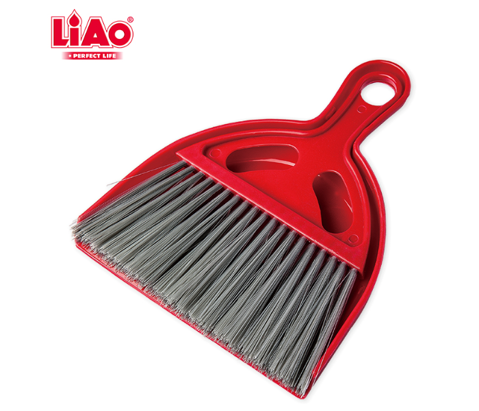 Liao 67375 Mini Cleaning Dustpan and Brush C130010 - Red  - Zoom Image