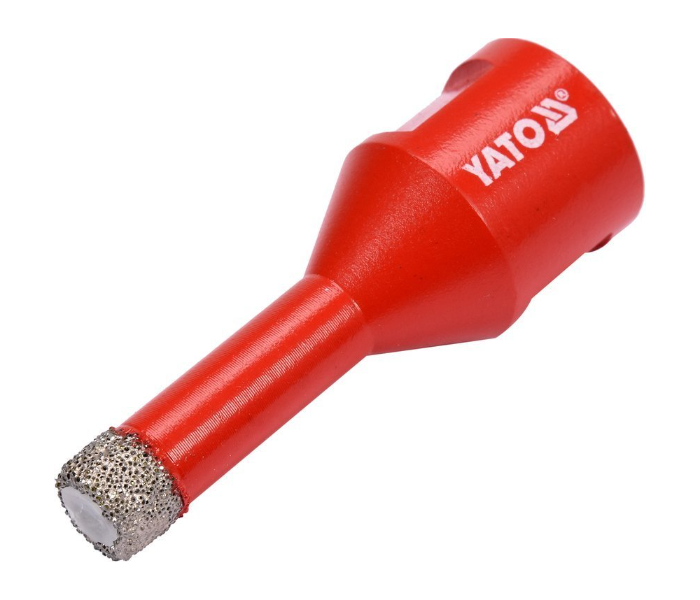 Yato YT-60443 10mm Diamond Drill Bit for Angle Grinder - Red - Zoom Image 1