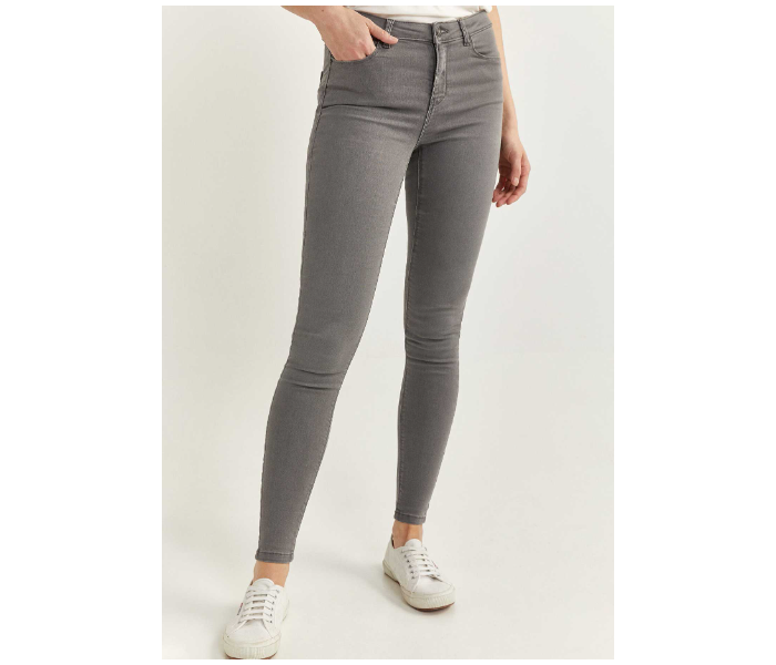 Springfield 684821442 Size 36 Basic Jeans for Women - Dark Grey - Zoom Image 1