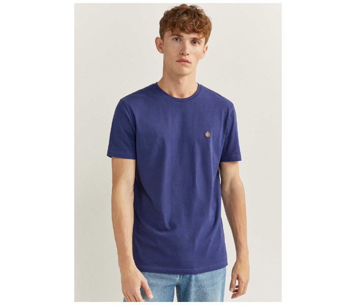 Springfield 712210115 Large Short Sleeve T-Shirt for Men - Blue - Zoom Image 1