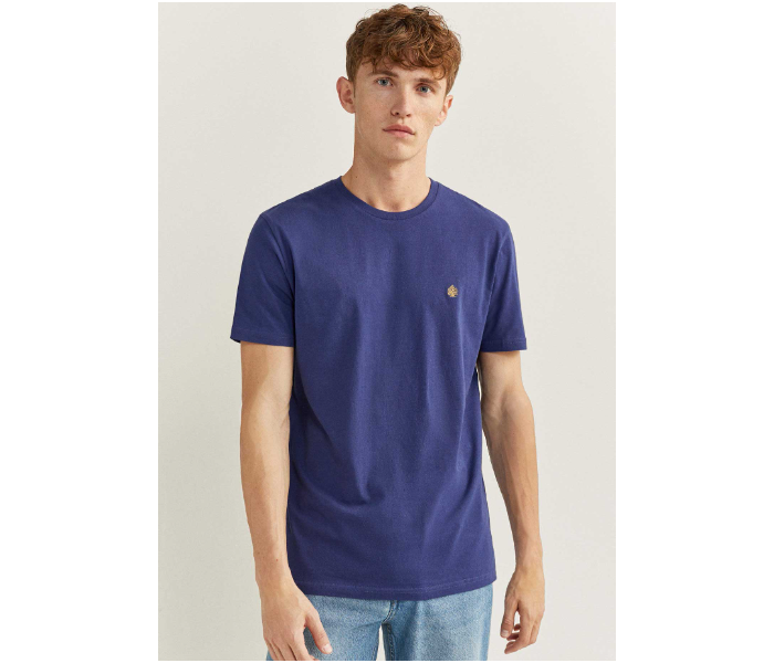 Springfield 712210115 Medium Short Sleeve T-Shirt for Men - Blue - Zoom Image 1