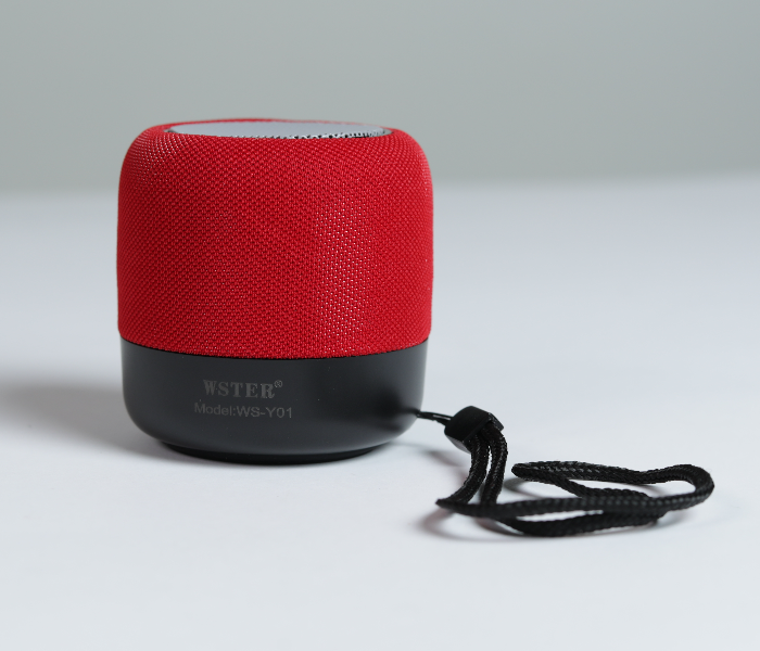 WSTER WS-Y01 Wireless Stereo Speaker - Red - Zoom Image 1