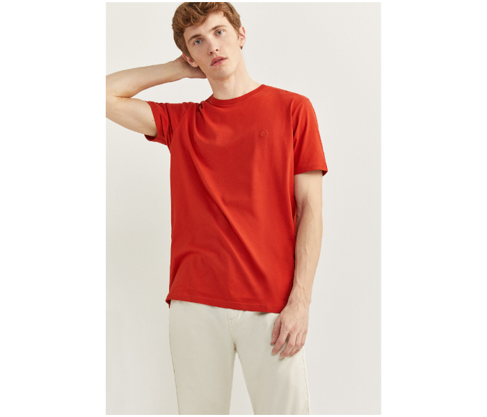 Springfield 712204768 XL Basic T-Shirt for Men - Red - Zoom Image 1