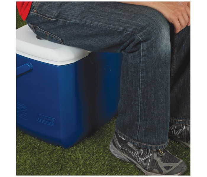 Coleman 3000006572 52 Quarts Xtreme 5 Day Heavy Duty Hard-Sided Cooler - Blue and White - Zoom Image 3