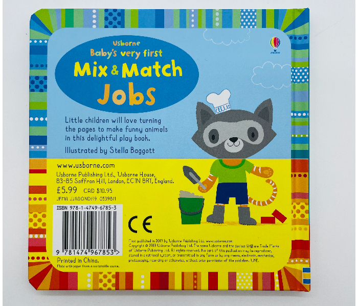 Babys Very First Mix and Match Jobs Kids Book Published by Usborne - Zoom Image 2