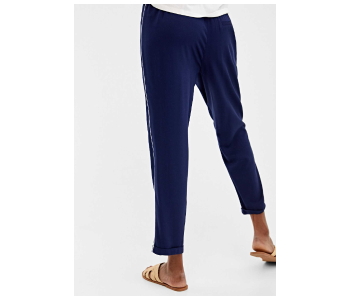 Springfield 683682816 Size 44 Cotton Pant for Women - Blue - Zoom Image 3