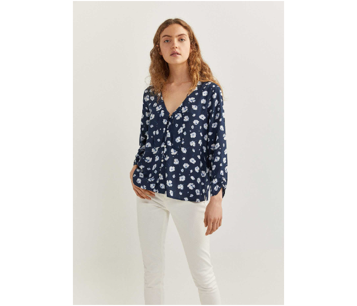 Springfield 679740717 Size 38 Long Sleeve Blouse for Women - Light Blue - Zoom Image 1