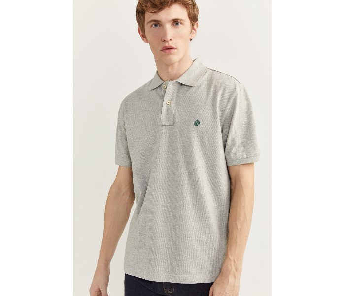 Springfield 855102243 XS Basic Polo Shirt for Men - Grey - Zoom Image 1