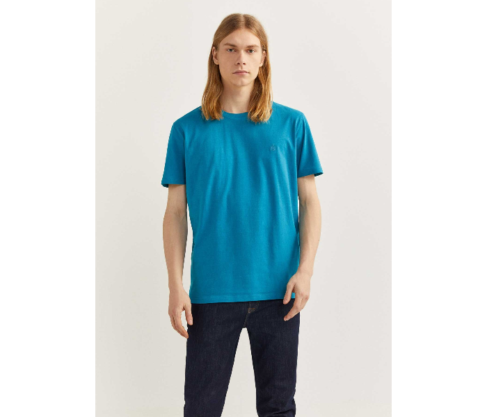 Springfield 712204788 Large Basic T-Shirt for Men - Turquoise - Zoom Image 2