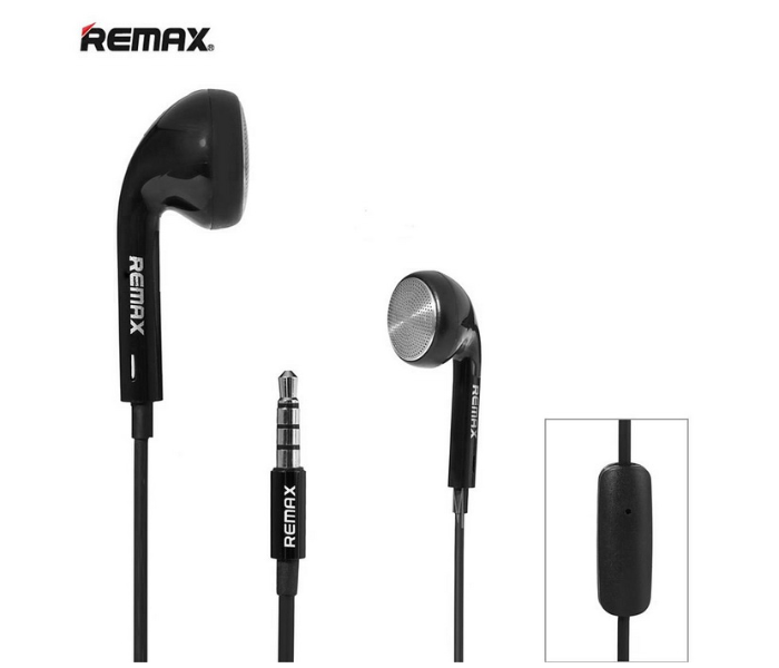 Remax RM-303 Pure Music Surround Wired Earphone - Black - Zoom Image 1