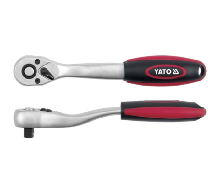 Yato YT-0319 Ratchet Handle - Black and Red - Zoom Image