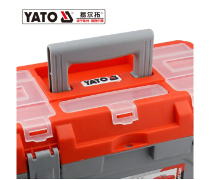 Yato YT-88882 Large Size Plastic Tools Storage Box - Red and Grey - Zoom Image 3