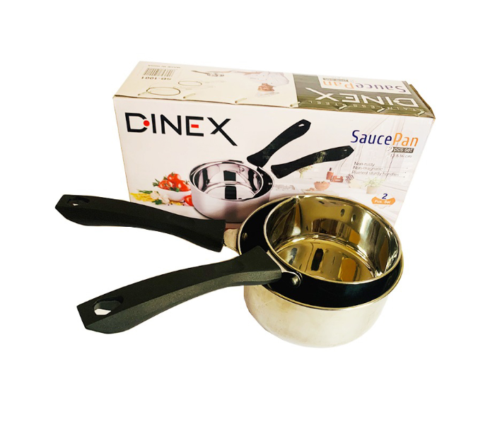 Dinex Set Of 2 Pieces 13cm and 16cm Stainless Steel Sauce Pan - Zoom Image 3