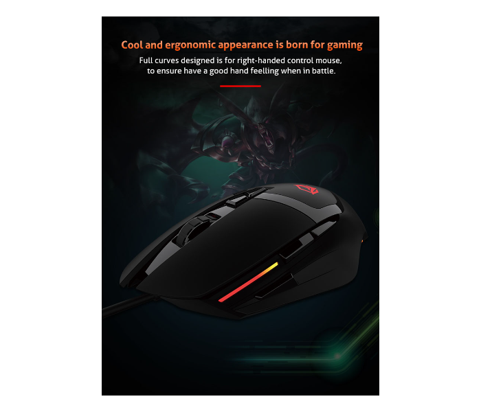 Meetion MT-G3325 Professional Strong Durability Gaming Mouse  -Black - Zoom Image 5