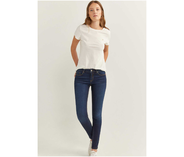 Springfield 684823015 Size 42 Basic Jeans for Women - Dark Blue - Zoom Image 2