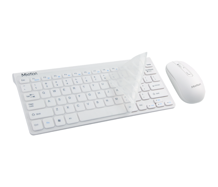 Meetion MT-MINI4000 2.4G Wireless Keyboard And Mouse Combo Power-efficient Wireless Technology - White - Zoom Image 3