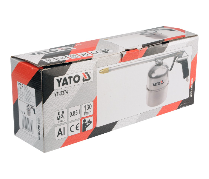 Yato YT-2374 850ml 8 Bar Aluminium Washing Gun - Grey and Black - Zoom Image 2