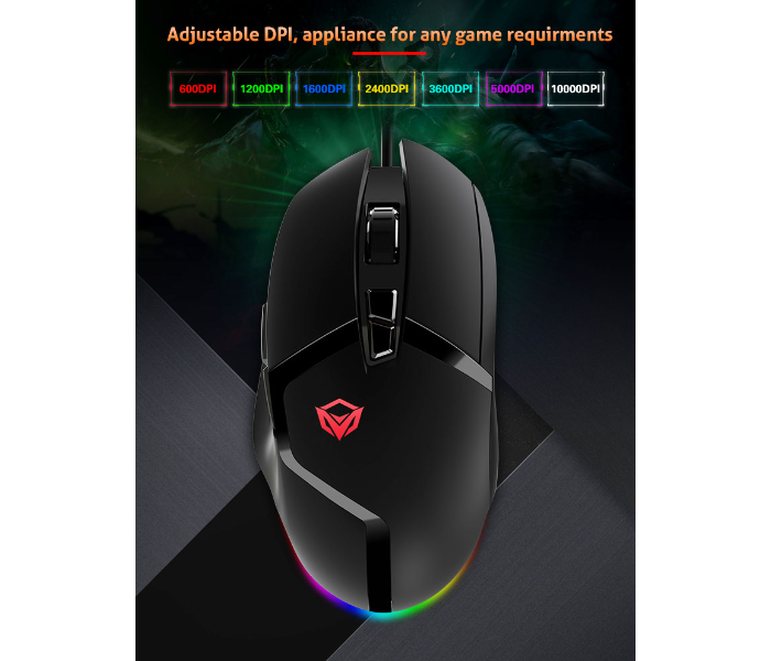 Meetion MT-G3325 Professional Strong Durability Gaming Mouse  -Black - Zoom Image 6