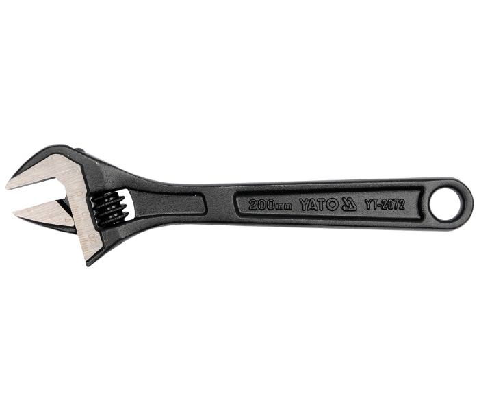 Yato YT-2071 6 Inch Carbon Steel Adjustable Wrench - Black - Zoom Image