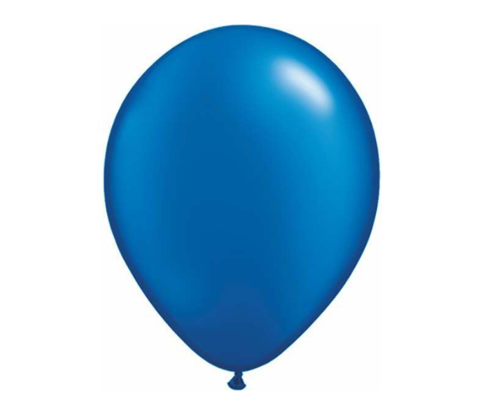 Mira Decor M D M12 2515 12 inch Pack of 25 Piece Metallic Latex Balloon - Blue - Zoom Image