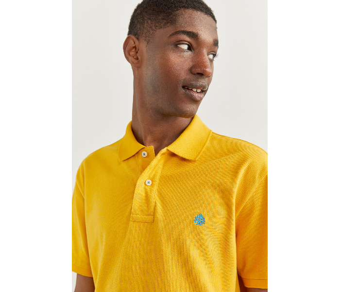 Springfield 855102208 XXXL Basic Polo Shirt for Men - Yellow - Zoom Image 2