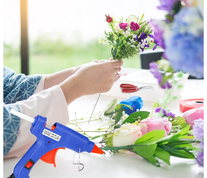 Removable Hot Glue Gun with 50 Glue Sticks -Blue - Zoom Image 6