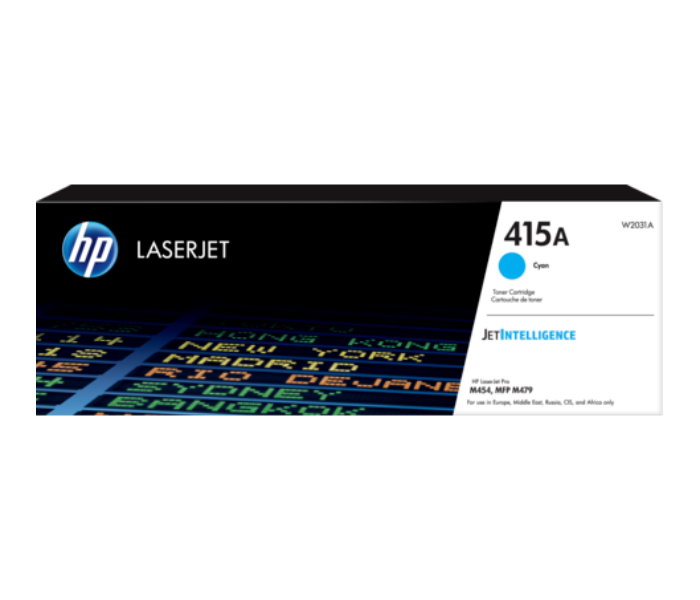 HP 415A W2031A Original LaserJet Toner Cartridge - Cyan - Zoom Image