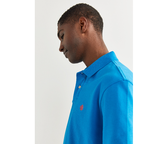 Springfield 855102287 Large Basic Polo Shirt for Men - Turquoise - Zoom Image 2