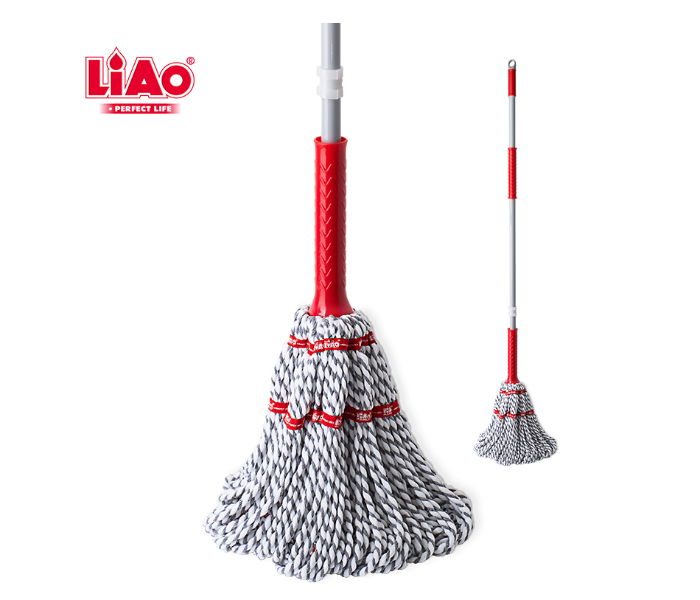 Liao 67413 Twist Cleaning Mop A130089 - Red and White - Zoom Image