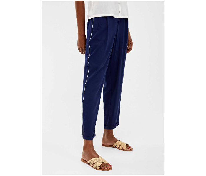 Springfield 683682816 Size 36 Cotton Pant for Women - Blue - Zoom Image 1