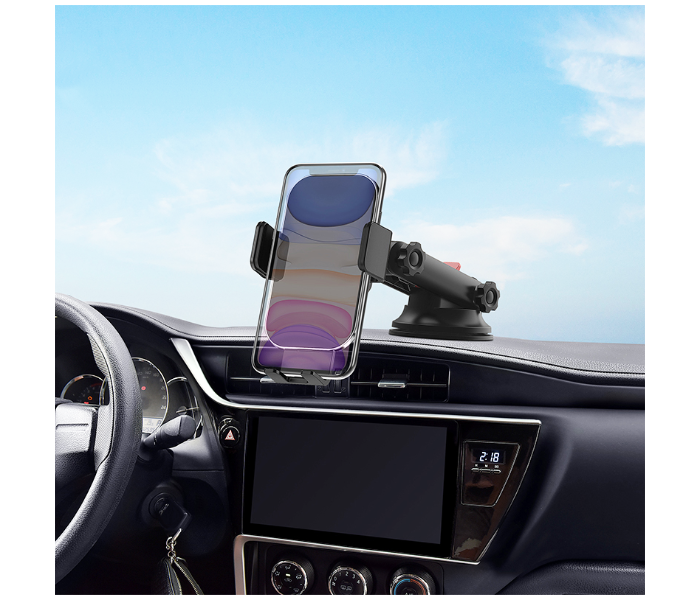 Wiwu CH-307 15W Liberator Wireless Charging Car Mount - Black - Zoom Image 5