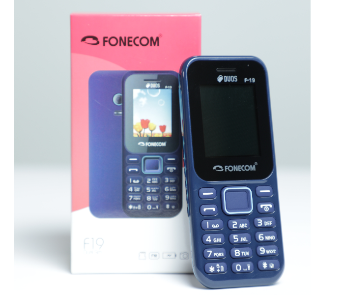 Fonecom F19 Dual Sim Base Phone - Blue - Zoom Image 1