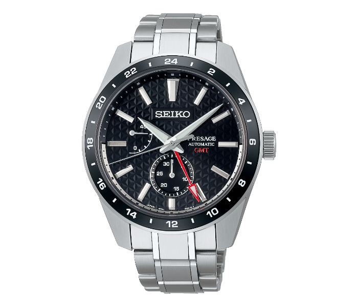 Seiko SPB221J1 Presage Automatic Stainless Steel Black Dial Watch for Men - Black and Silver - Zoom Image