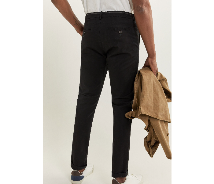 Springfield 155804801 Size 40 Chinos for Men - Black - Zoom Image 3