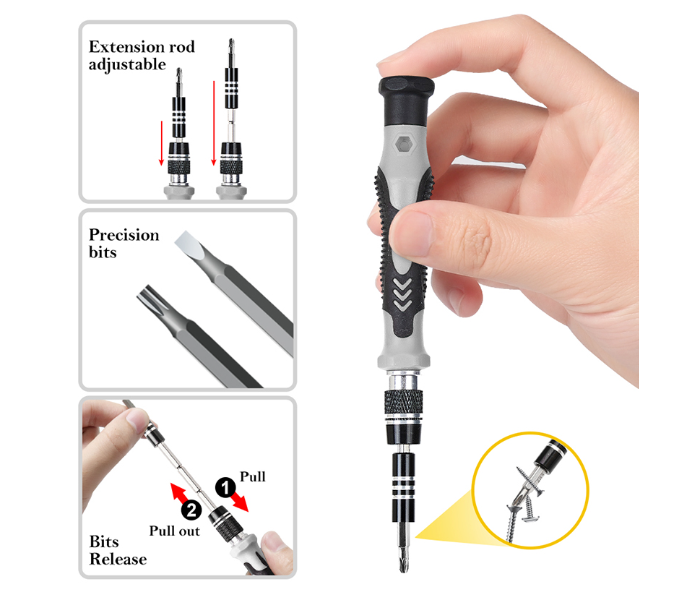 FN-Professional 115 In 1 Mobile Repair Magnetic Screwdriver Bit Tool Set - Zoom Image 3