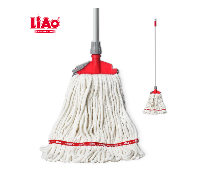 Liao 67363 Cotton Cleaning Mop A130059 - Red and White - Zoom Image