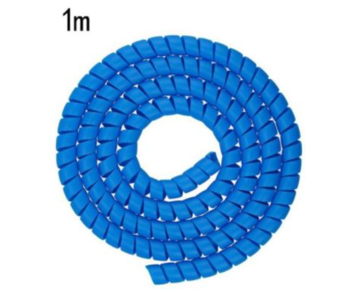 1 Meter Spiral Cable Wire Protector for Electric Scooter - Blue - Zoom Image 1