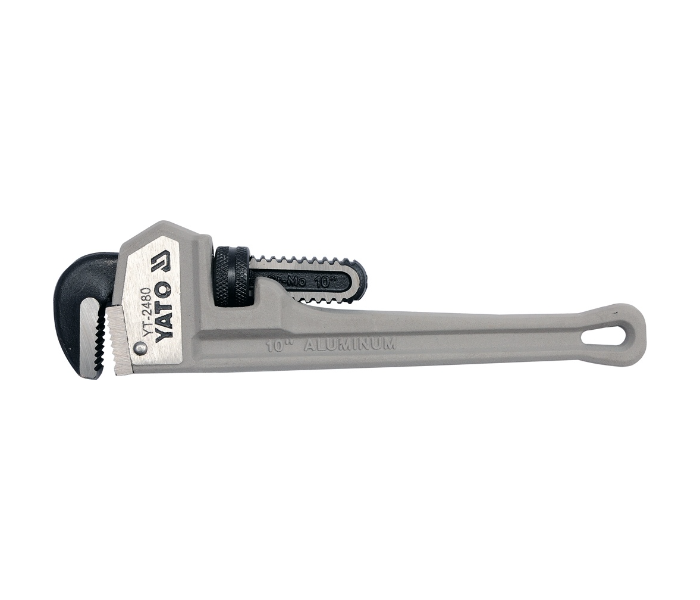 Yato YT-2480 10 Inch Aluminium Steel Pipe Wrench - Grey and Black - Zoom Image